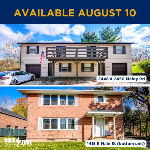 Three-bedroom units available next month! Call 330-271-6274 for more information or visit us on rent.com and apartments.com. 

#KentOhio #KentState #KentStateUniversity #KentStudentHousing #KentStateRentals