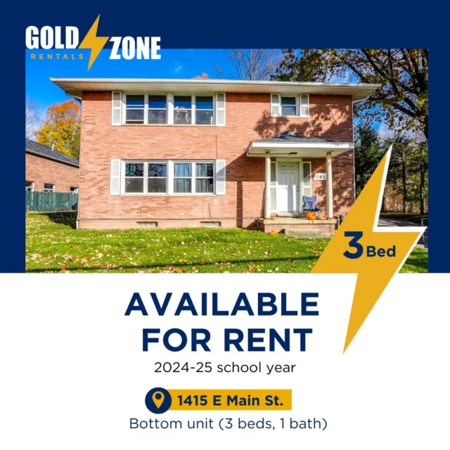 Swipe left to see Gold Zone homes that are ready to lease TODAY! 

📞 Call us at 330-531-8982 or email info@goldzonerentals.com for more info.
#GoldZoneRentals #KentState #OffCampusLiving