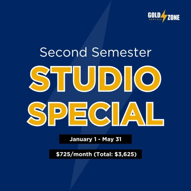 ❗Don’t miss the chance to score a special reduced rate on a studio apartment next semester! 

Details⤵️
🏡 Price: $725/month (Total: $3,625)
💡 Utilities/Resident Benefit Package
🚿Water/Sewer/Cable/RBP: $100 Common Fee
⚡Electric: In your name
📝 Application Fee: $60

📞 Call us at 330-531-8982 or email info@goldzonerentals.com for more info.
#GoldZoneRentals #KentState #OffCampusLiving