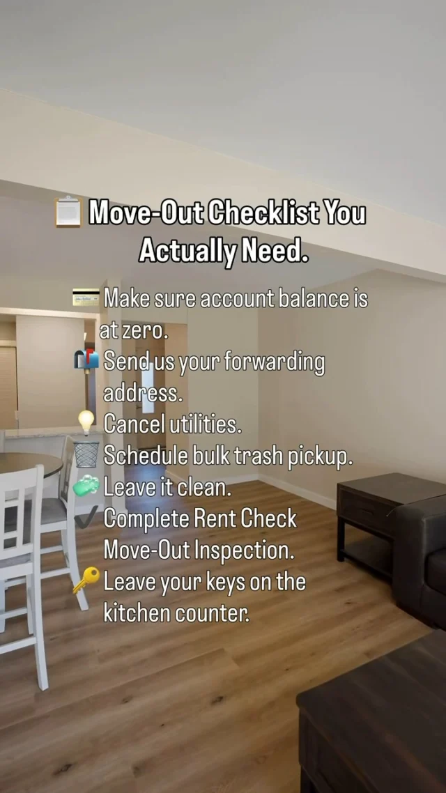 Don't let move-out day catch you off guard. 📦
Future you will be glad you saved this. Here's your move-out checklist before packing day.

#GoldZoneRentals #KentState #MoveOutDay #StudentHousing